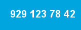 929 123 78 42 929 123 78 42